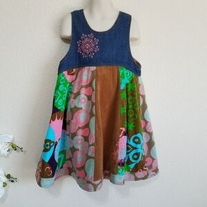 Oilily Girl's Felt Patch Dress